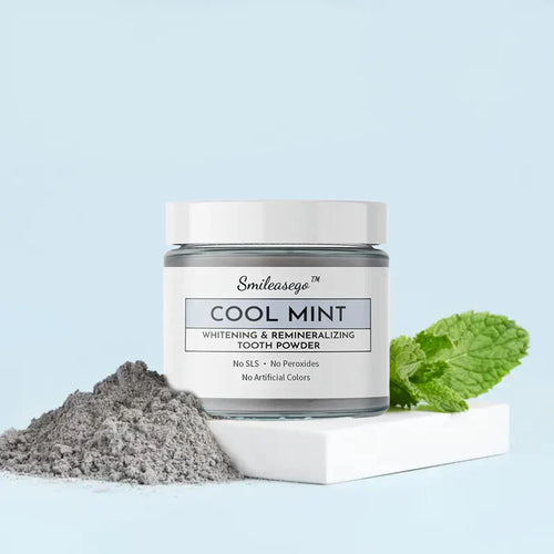 đ§Smileasego⢠Whitening Remineralizing Tooth Powder, Fluoridfrei, Zahnpolitur & Fleckenentferner