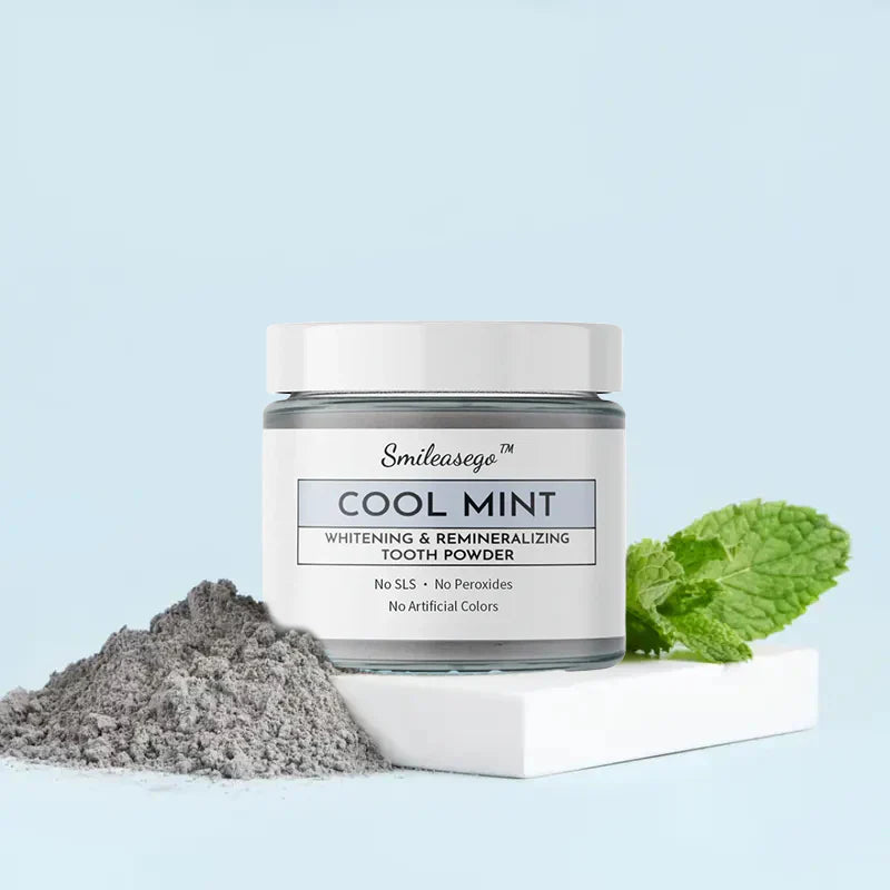💧Smileasego™ Whitening Remineralizing Tooth Powder, Fluoridfrei, Zahnpolitur &amp; Fleckenentferner