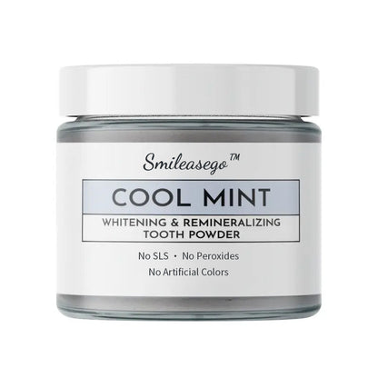 💧Smileasego™ Whitening Remineralizing Tooth Powder, Fluoridfrei, Zahnpolitur &amp; Fleckenentferner